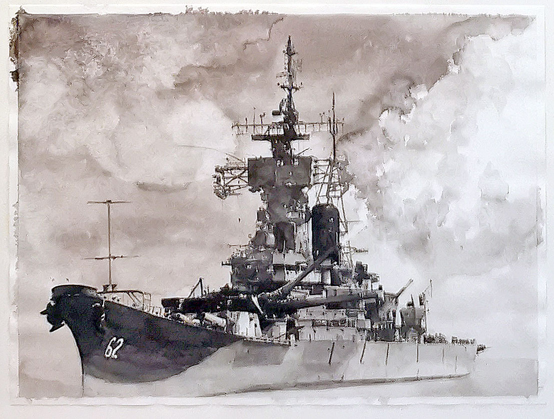 Warship watercolour