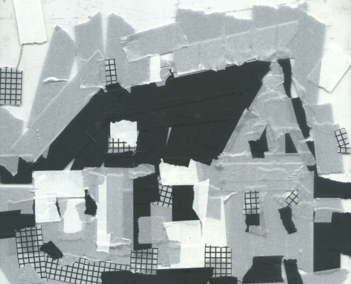 Kunstwerk Collage eines AHsues 2d