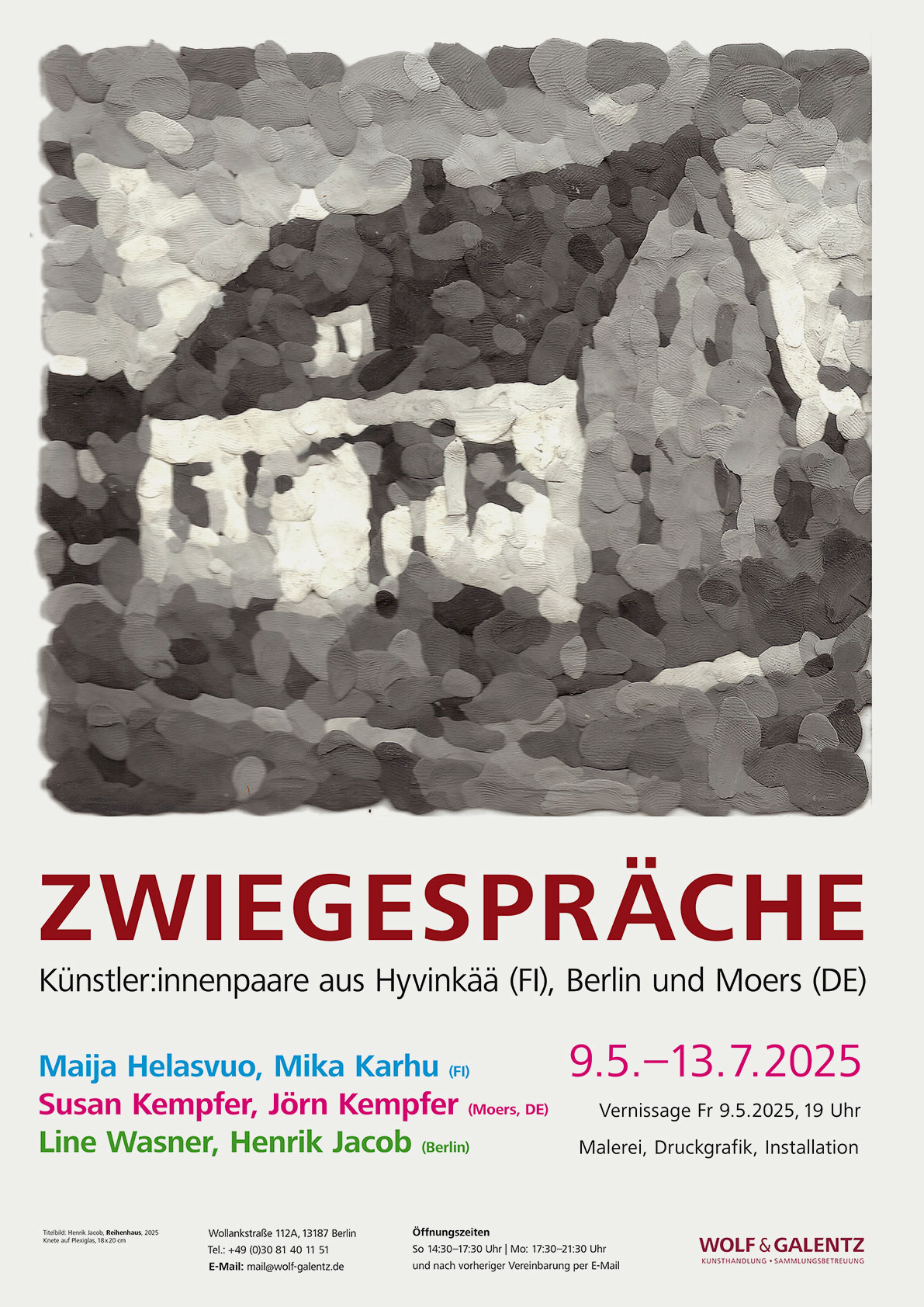 Poster with a artwork of a house