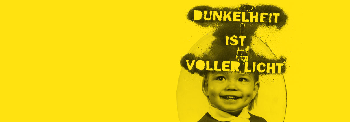 yellow picture of a head from a boy