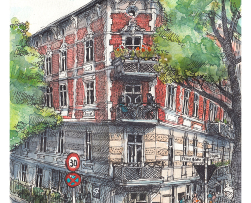 Häuser Illustration