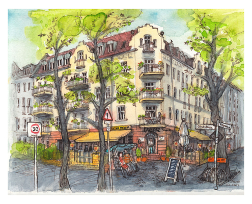 Häuser Illustration