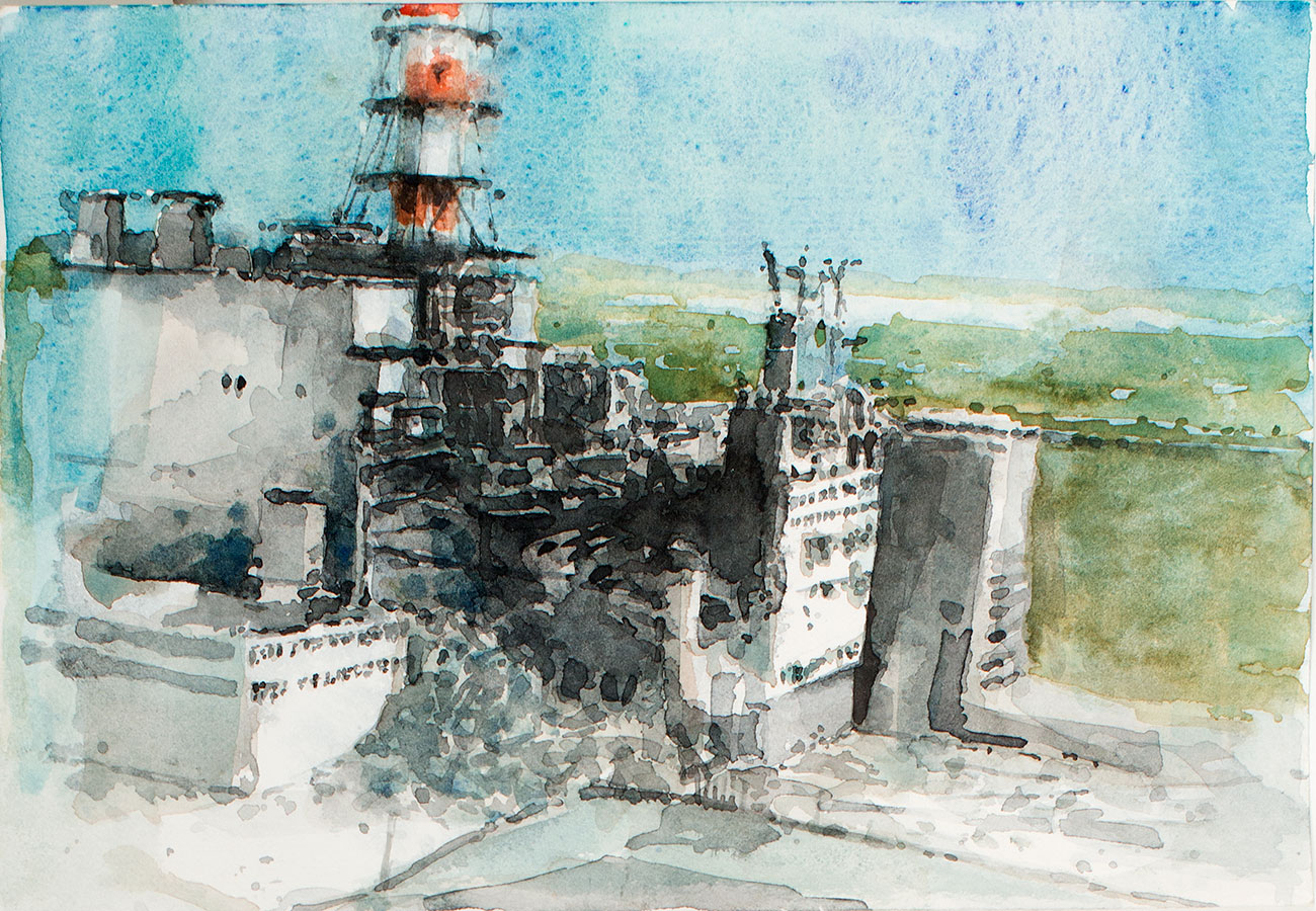 Aquarell tschernobyl